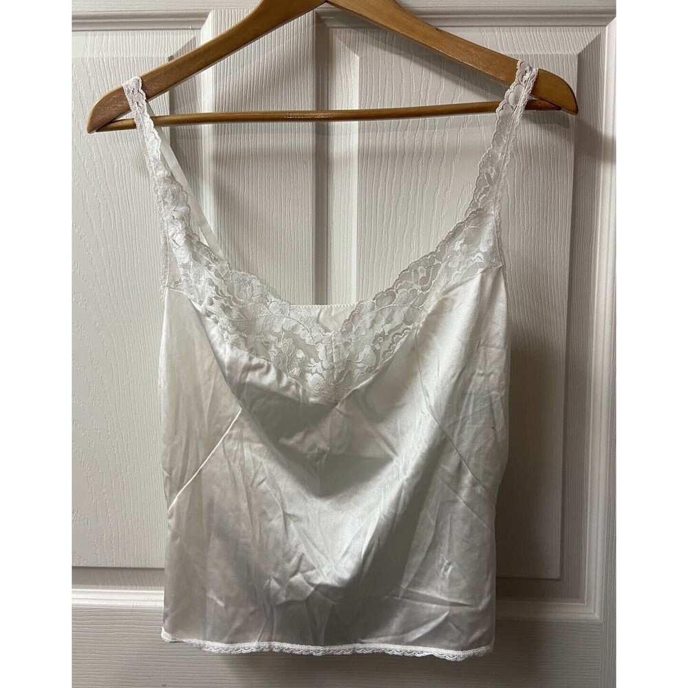 Vintage Vassarette Camisole Slip Top Cami Womens Large Lingerie Made in USA